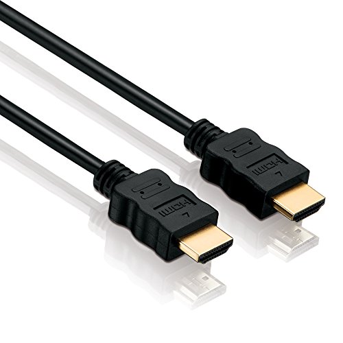 HDSupply HC000-150E Cable HDMI de velocidad estándar con Ethernet HDMI-A macho (19 pines) a HDMI-A macho (19 pines) 2 veces blindado contactos chapados en oro, 15,0m, negro