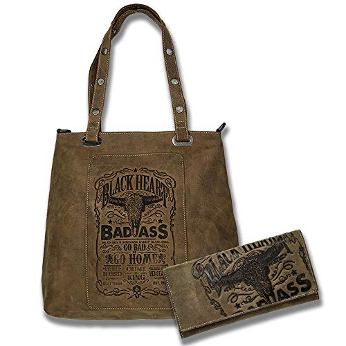 Jack's Inn 54 Americano Bundle - Bolso de mano con monedero, color marrón