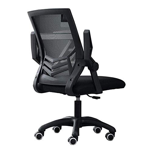 JIEER-C Leisure Chairs Office Chair Ergonomic Rotating Handrail 360 Degree Swivel Mesh Chair Nylon Based Adjustable Height 39-44cm Durable Strong