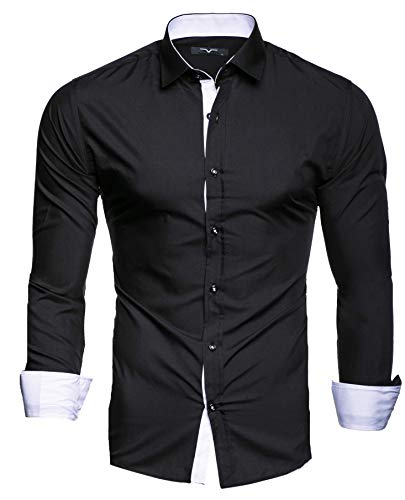 Kayhan Hombre Camisa, TwoFace Black L