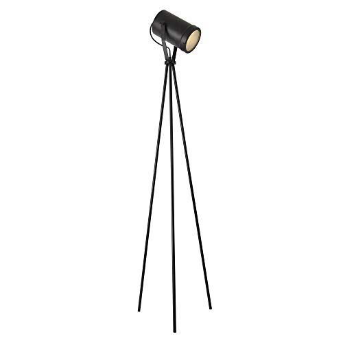 [lux.pro] Lámpara de pie Modelo Split Altura Total: 151 cm Luz Iluminacón Interior Plástico, Metal Negro