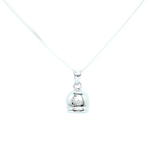 MEG GIOIELLI Collar Capri con colgante campanilla 1 cm plata pura 925 Campana
