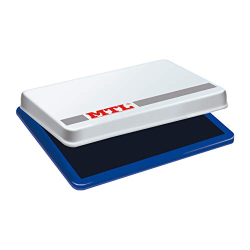 MTL- Tampón metálico de sellar, 109 x70 mm, color azul, Dohe 79530)