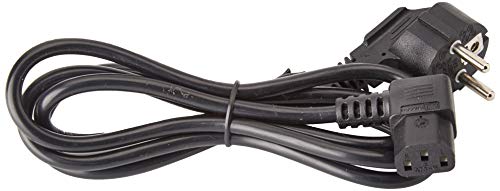 Neklan 2020275 - Cable de alimentación acodado, 1.5 m, color negro