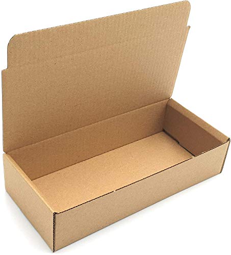 Pack 50 cajas | cartón pequeñas, para envíos ecommerce automontables kraft, paqueteria, almacenaje , packaging, regalos, envio postal, Ideal ecomerce. (18 x 8 x 4cm, Pack 50 cajas)