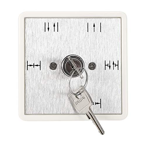 Puertas automáticas Interruptor de llave de 5 posiciones, normalmente cerrado/automático/unidireccional/medio abierto/normalmente abierto Apertura de puerta de emergencia para panel de control de acce
