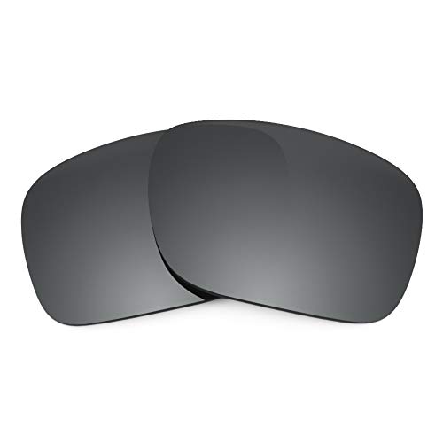 Revant Lentes de Repuesto Compatibles con Gafas de Sol Oakley Holbrook, Polarizados, Negro Cromado MirrorShield