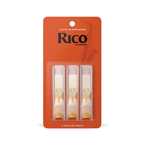 Rico RJA0315 - Cañas para Saxo Alto Rico, Resistencia de 1.5, Paquete de 3
