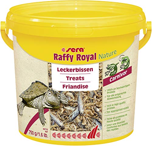Sera 32296 Raffy Royal Sabrosos bocados con anchoas secas de pesca (50%) y camarones (50%) para Tortuga