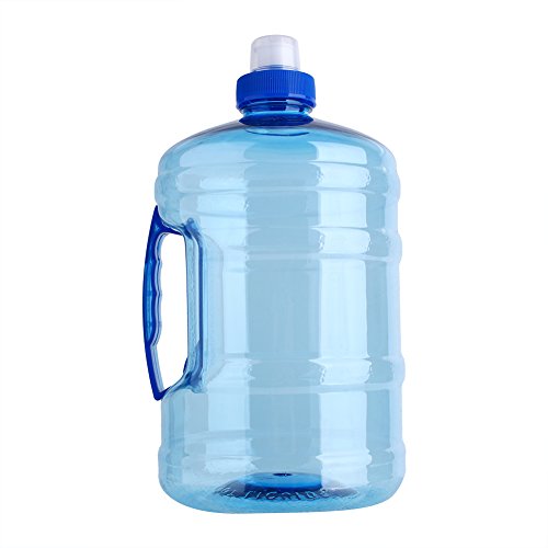 Tianhaik Taza de Hervidor de Agua de Entrenamiento de Botella de Agua Deportiva de Gran Capacidad de 2 L con Tapa de Mango para Escalada en Camping