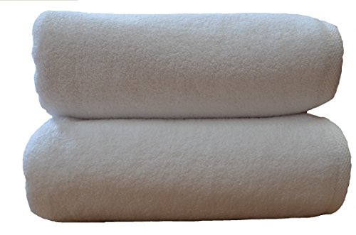 Toallas de baño de Luxe, 850 gr/m², 100% algodón egipcio (algodón peinado e hilos cero torción., 100 x 150 cm