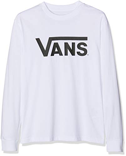 Vans Classic LS Camiseta, Blanco (White-Black Yb2), 140 (Talla del Fabricante: 140 M) para Niños