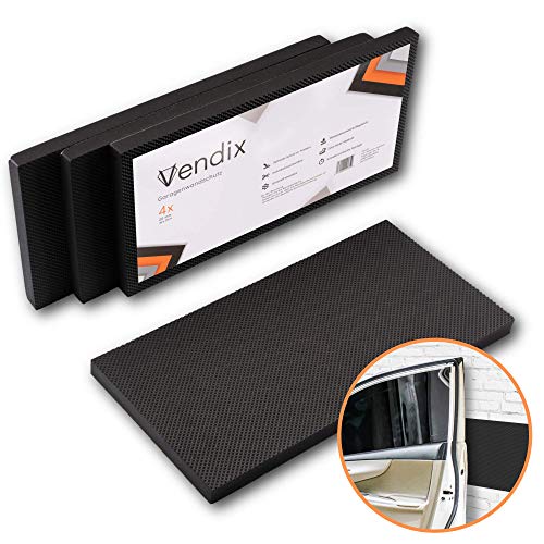 VENDIX Protector de pared de garaje autoadhesivo - GRUESO EXTRA 40 x 20 x 2 cm - Óptima protección de los cantos de la puerta de la cabina montaje rápido y sencillo (Juego de 4)