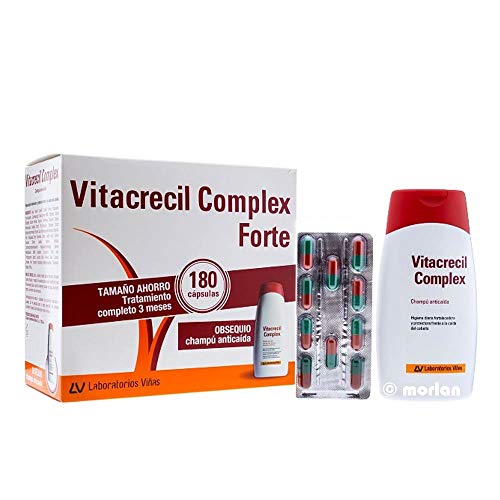 Vitacrecil anticaída 180 cápsulas + GRATIS champú 200 ml