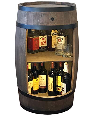 weeco Dynamic24 - Estantería para botellas de vino (81 cm, madera maciza), diseño retro