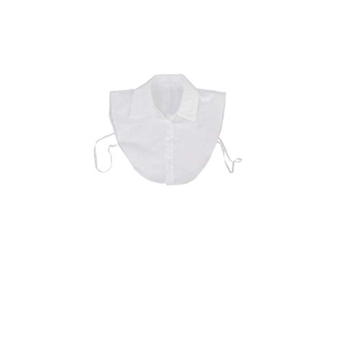YepYes Blusa de Cuello Desmontable Dickey Cuello de la Blusa La Mitad de Las Camisas del Collar Falso para niñas y Mujeres Blancas