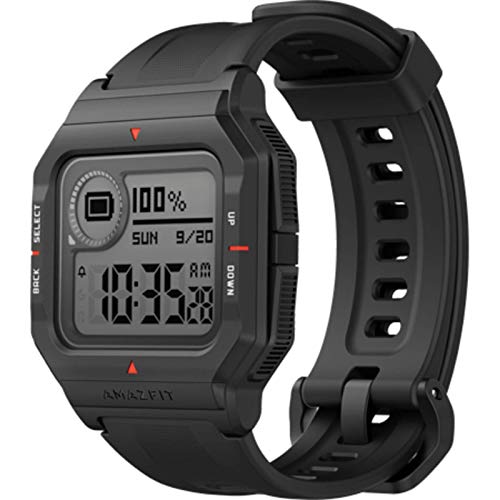 Amazfit Neo Smart Watch Reloj Inteligente 28 Días Batería 5 ATM Sensor Seguimiento Biológico Frecuencia Cardíaca iOS & Android Negro
