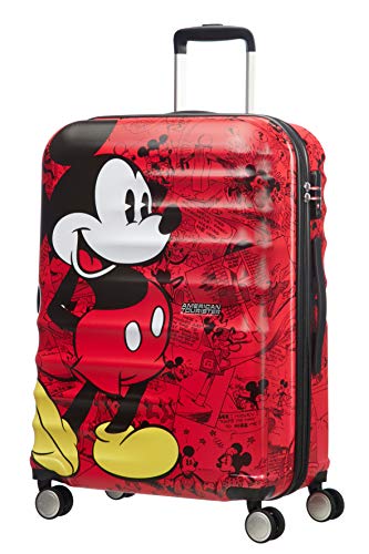 American Tourister Disney Wavebreaker - Maleta Infantil, Spinner M (67cm - 64 L), Multicolor (Mickey Comics Red)