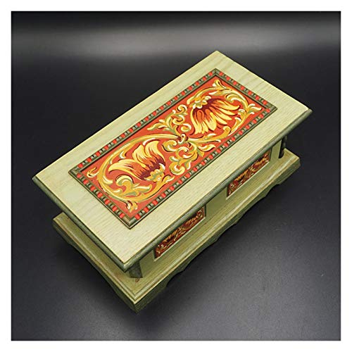AOHAI Caja de música pintada a mano, caja de música mecánica del valle del emperador, caja musical de cumpleaños para él/ella cajas de música de regalo