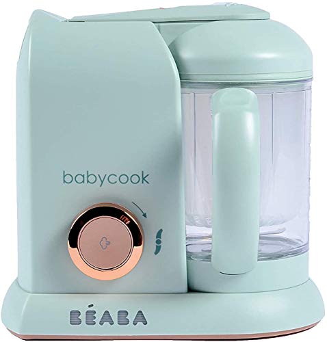 BÉABA Babycook Solo, Robot de cocina infantil 4 en 1, Tritura, cocina y cuece al vapor, Cocción rápida, Comida casera y deliciosa para bebés y niños, Comida variada para tu bebé, Verde (Matcha)