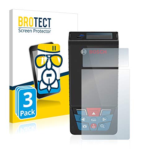 BROTECT Protector Pantalla Cristal Compatible con Bosch GLM 120 C Protector Pantalla Vidrio (3 Unidades) - Dureza Extrema, Anti-Huellas, AirGlass