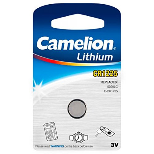 Camelion Pila de botón de Litio CR1225 1er Blister, 3,0V, Lithium