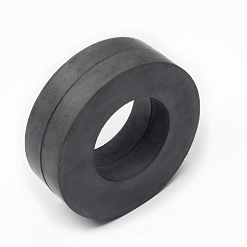 CMS Magnetics - Imán de cerámica de grado 8, diámetro exterior 60 mm x diámetro 32 mm x 10 mm, 2 unidades