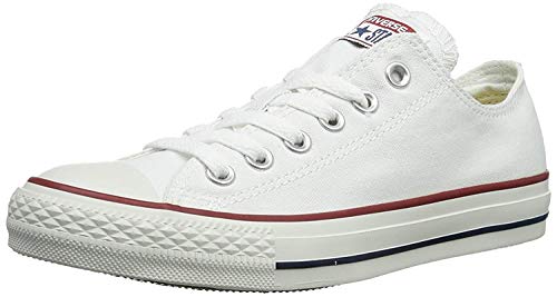 Converse All Star - Zapatillas de caña baja para bebé, Blanco (Blanco), 24 EU