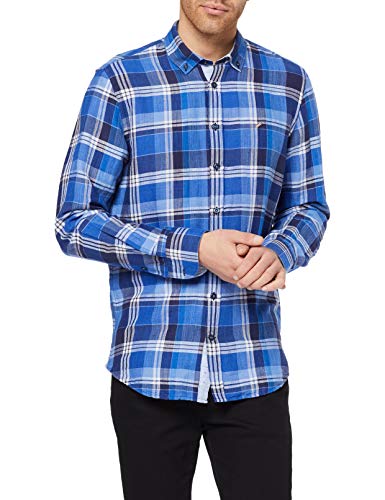 Daniel Hechter Shirt Modern Fit Camisa, Azul (Blue 660), 48 (Talla del Fabricante: XX-Large) para Hombre