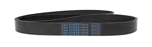 D&D PowerDrive 565L3 Poly V, 565 cm de largo, 0.5 pulgadas de ancho