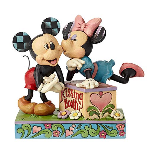 Disney Traditions, Figura beso Mickey y Minnie, para coleccionar, Enesco