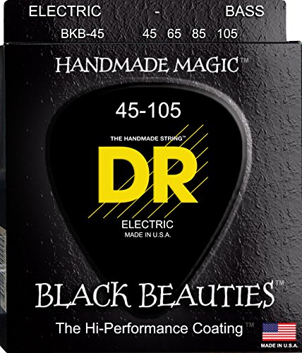 DR String BKB-45 Black Beauties Juego Cuerdas Bajo