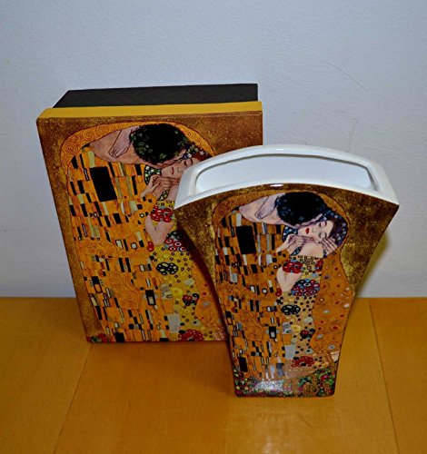 El beso de Gustav Klimt jarrón de porcelana en caja de regalo nuevo Limited Collection LE BAISIER