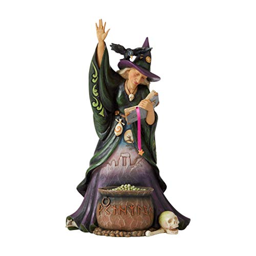 Figura de brujas con caldero, Heartwood Creek, diseñada por Jim Shore, multicolor, Enesco