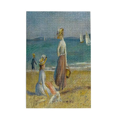 Figuras en la playa por Auguste Renoir 1890 Pintura impresionista francesa impresa Rompecabezas de la familia como juguete para la boda 1000 piezas grandes