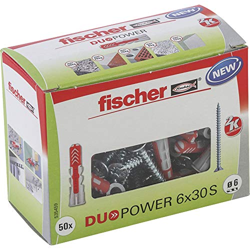 fischer - Duopower 6X30 S Diy/ (Caja Brico de 50 Uds), 535459