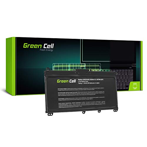 Green Cell® Standard Serie TF03XL HSTNN-LB7X 920046-421 920070-855 Batería para HP 14-BP Pavilion 14-BF 14-BK 15-CC 15-CD 15-CK 17-AR Ordenador (3 Celdas 3600mAh 11.5V Negro)