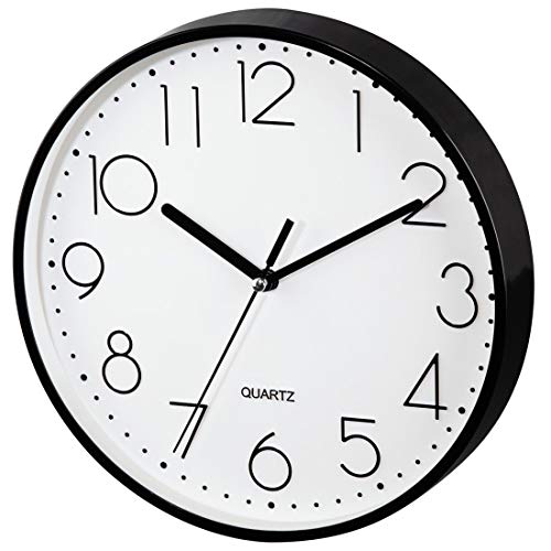 Hama Reloj de Pared, Negro, 26.5x23.5x4.5 cm