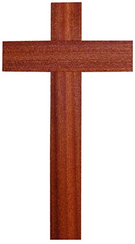 Kaltner Präsente Idea de regalo – Crucifijo de madera de caoba 35 cm