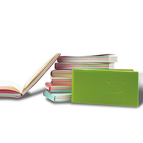 LZYMSZ - Cuaderno de bolsillo de 8 piezas, mini cuaderno de diario con cubierta de piel sintética, páginas en blanco, libro de notas de bolsillo portátil fácil de arrancar(color al azar)