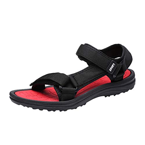 MEIbax Verano Zapatos Planos de Playa para Hombre Sandalias Transpirables para Hombre al Aire Libre Zapatos de Agua Zapatos Casuales de Hombres Zapatillas de casa para Hombre Dia de Miembro