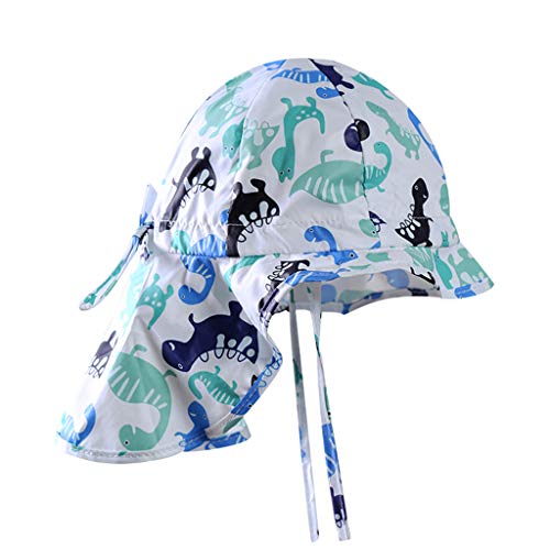 Moneycom: sombrero de sol, sombrero UPF 50 + paraguas multicolor blanco 2-3 años