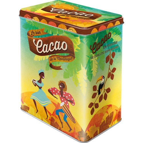 Nostalgic-Art 30130 – Lata de almacenaje de la Martinica de Cacao de café y Chocolate L