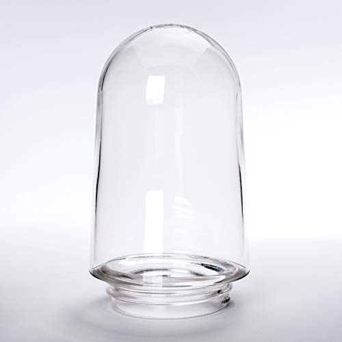 Pantalla de cristal de repuesto transparente con rosca de 100 mm de diámetro, rosca de 84,5 mm, 60 W, cristal exterior