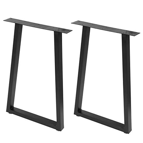 Patas de mesa de hierro forjado Juego de 2 patas de metal para encimera de estilo industrial Fai-da-Te para mesas de café, mesas de salón (L).