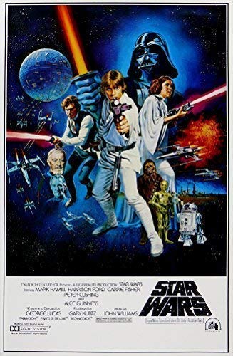 Poster World Star Wars Retro Ciencia ficción Cartel De Película 1 Varios Tamaños - A3 Size 29 x 42 cms