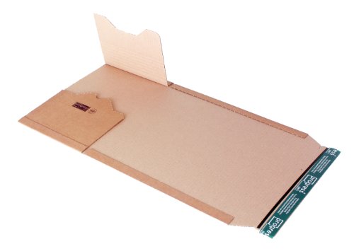 progressPACK - Premium PP B02.08 -Paquete de envío universal (cartón ondulado, DIN A4, 300 x 220 x 80 mm, 20 unidades), color marrón