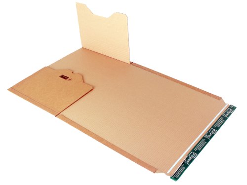 progressPACK - Premium PP B02.18 -Paquete de envío universal (cartón ondulado, DIN A3, 455 x 325 x 80 mm, 20 unidades), color marrón