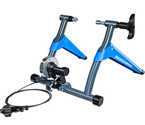 ROCKBROS Rodillo de Bicicleta Plegable de Resistencia Magnética Ciclismo Entrenamiento en Casa Carga Máxima 135KG Azul