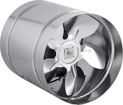Stahl Axial Ventilador de tubo de ventilación 6 tamaños a elegir: 150, 160, 210, 250, 315, 350 mm. Estructura de chapa de acero galvanizado. Ventilador de canal para funcionamiento continuo.